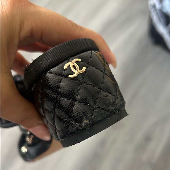 CHANEL Black Quilted Mules with Chain Detail - Picture 10 of 14